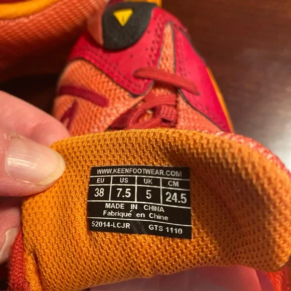 KEEN Women's All Terrain Trail Running Shoes Size 7.5 52014-LCJR Orange GTS 1110 - Picture 10 of 10